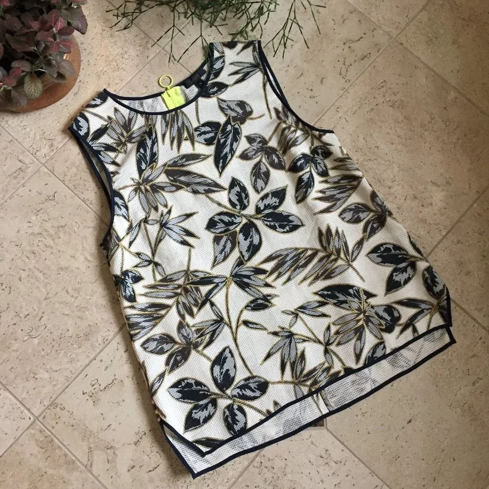 J. Crew Sleeveless Cotton Top  (NEW) - Picture 4 of 10